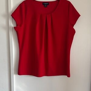 Liz Claiborne Vibrant Red Blouse